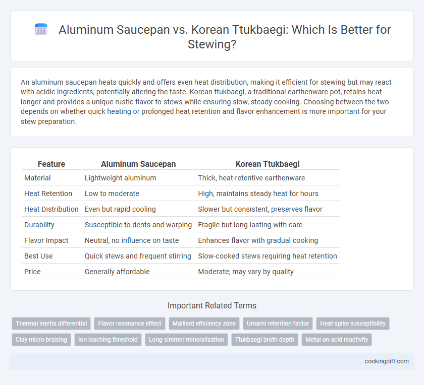 Aluminum Saucepan vs. Korean Ttukbaegi: Which Is Better for Stewing?