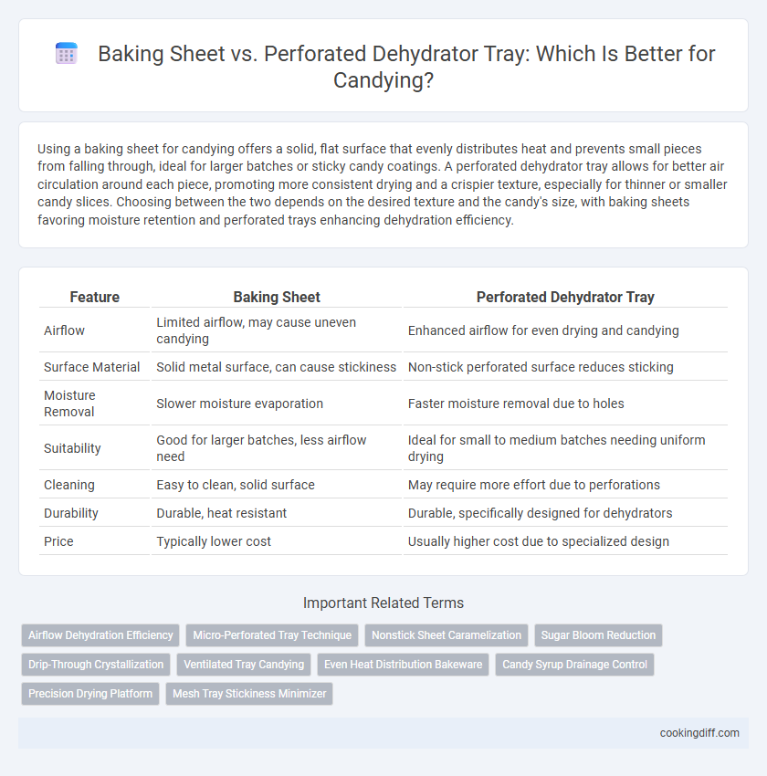 Baking Sheet vs. Perforated Dehydrator Tray: Which Is Better for Candying?
