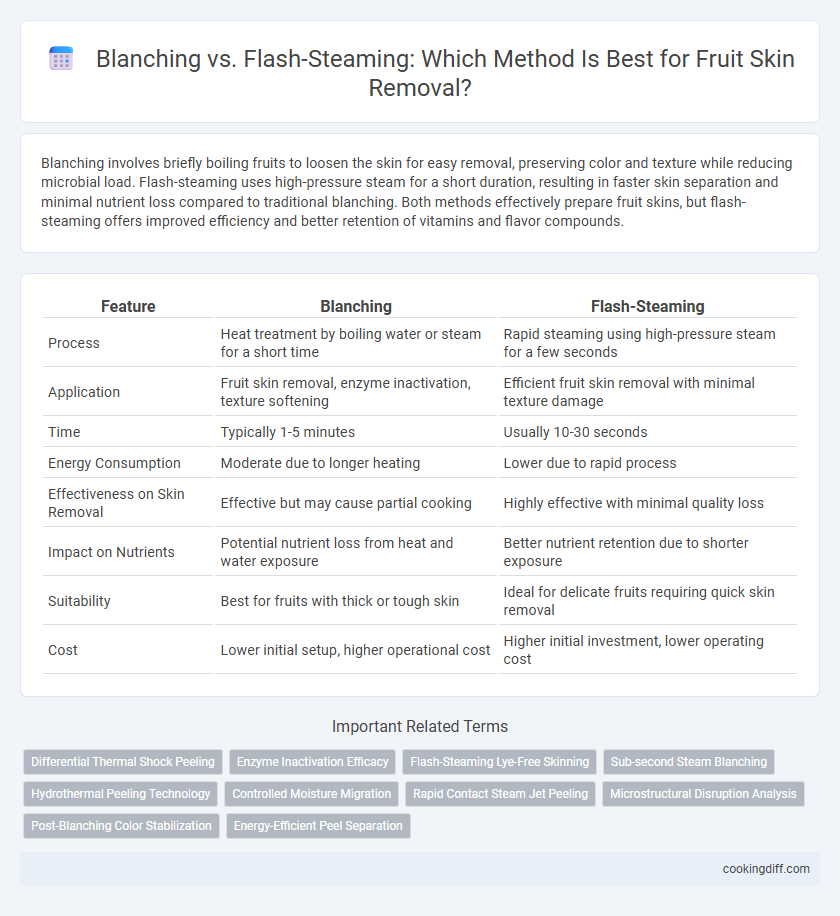 Blanching vs. Flash-Steaming: Which Method Is Best for Fruit Skin Removal?