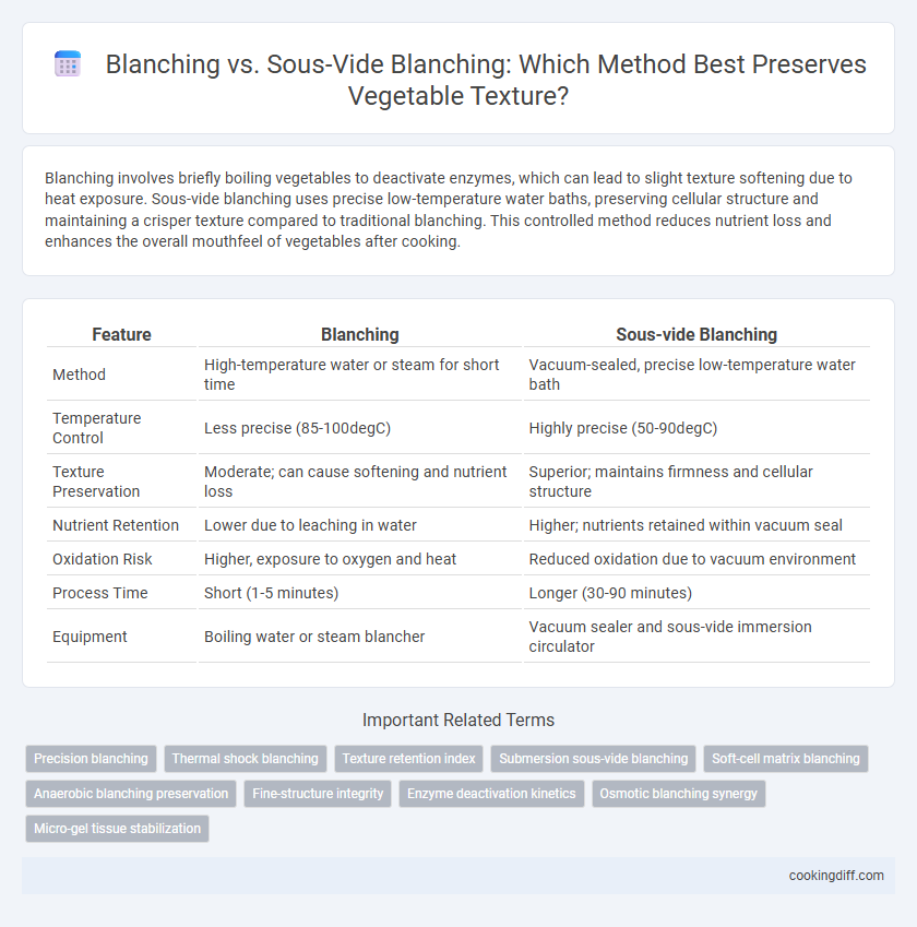 Blanching vs. Sous-Vide Blanching: Which Method Best Preserves Vegetable Texture?