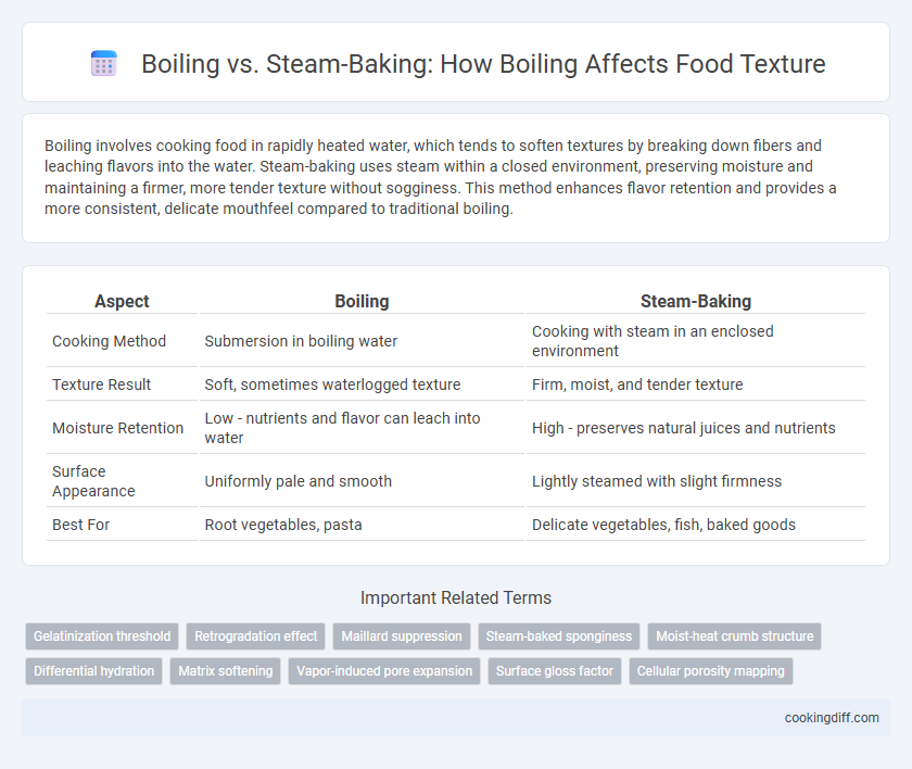 Boiling vs. Steam-Baking: How Boiling Affects Food Texture