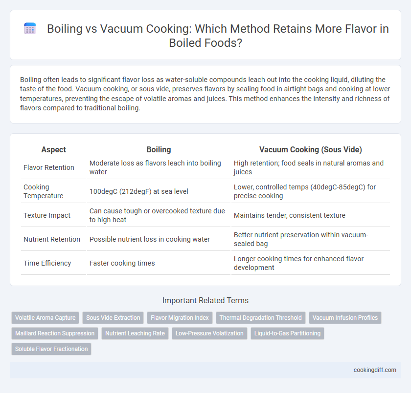 Boiling vs Vacuum Cooking: Which Method Retains More Flavor in Boiled Foods?
