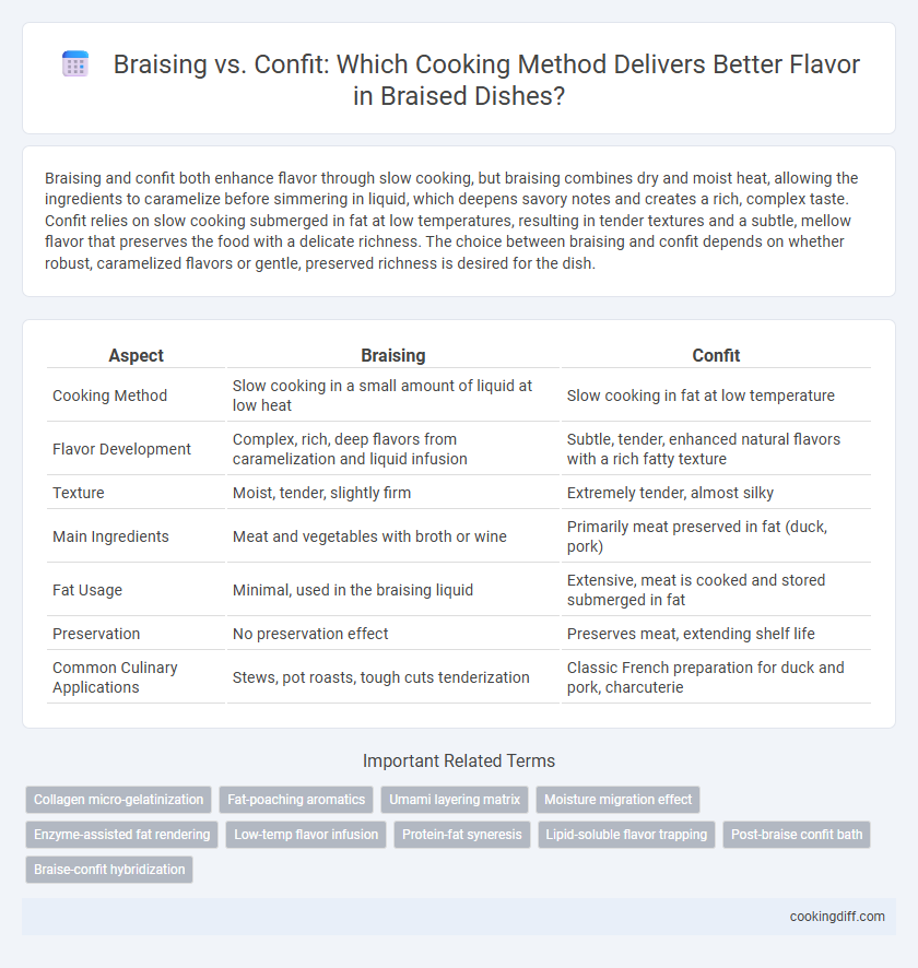 Braising vs. Confit: Which Cooking Method Delivers Better Flavor in Braised Dishes?