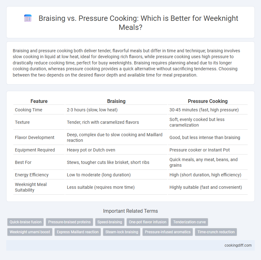 Braising vs. Pressure Cooking: Which is Better for Weeknight Meals?