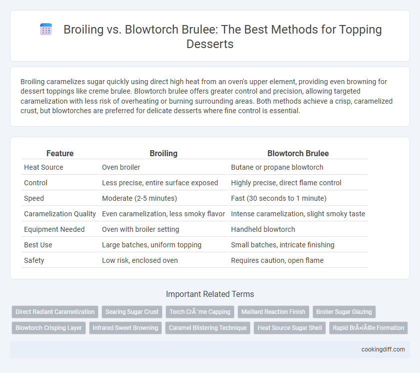 Broiling vs. Blowtorch Brulee: The Best Methods for Topping Desserts