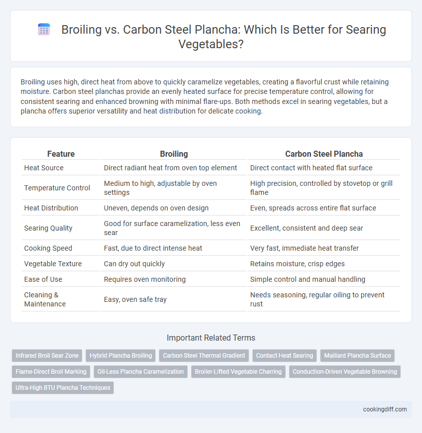Broiling vs. Carbon Steel Plancha: Which Is Better for Searing Vegetables?