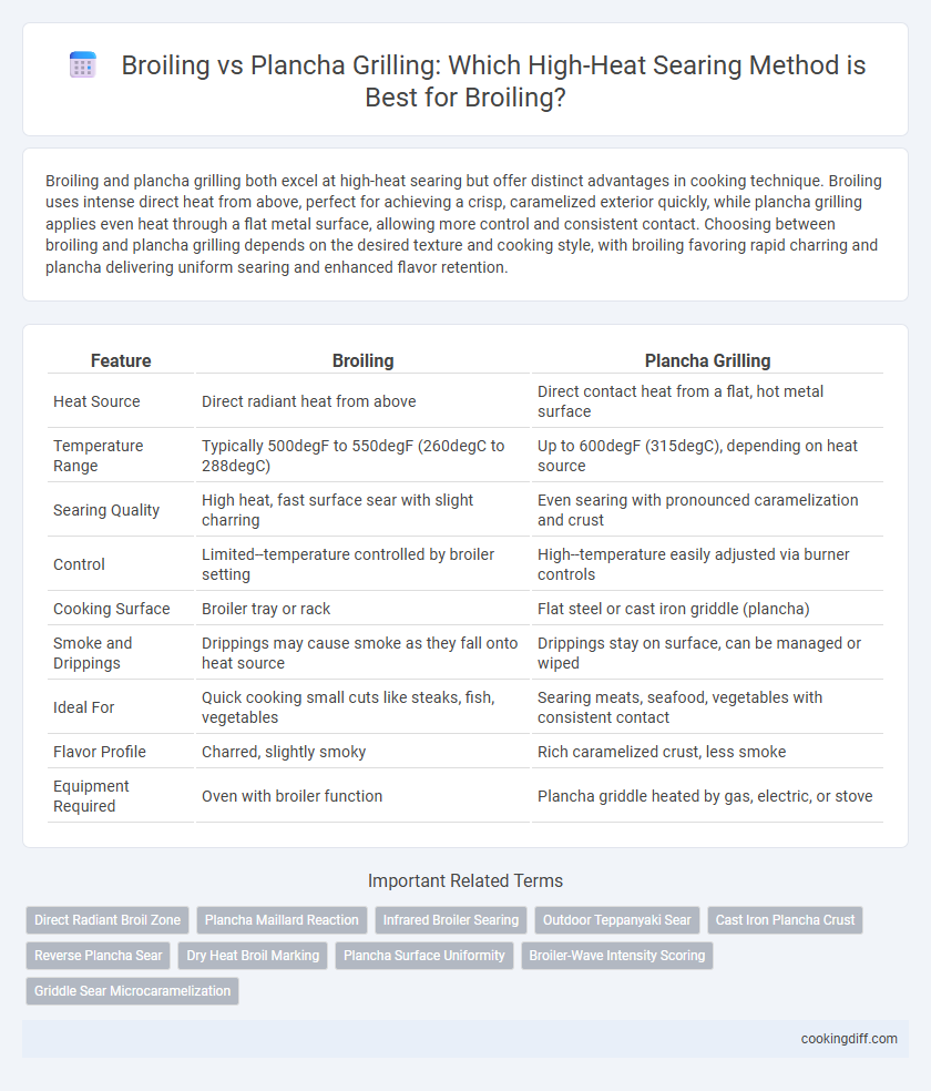 Broiling vs Plancha Grilling: Which High-Heat Searing Method is Best for Broiling?