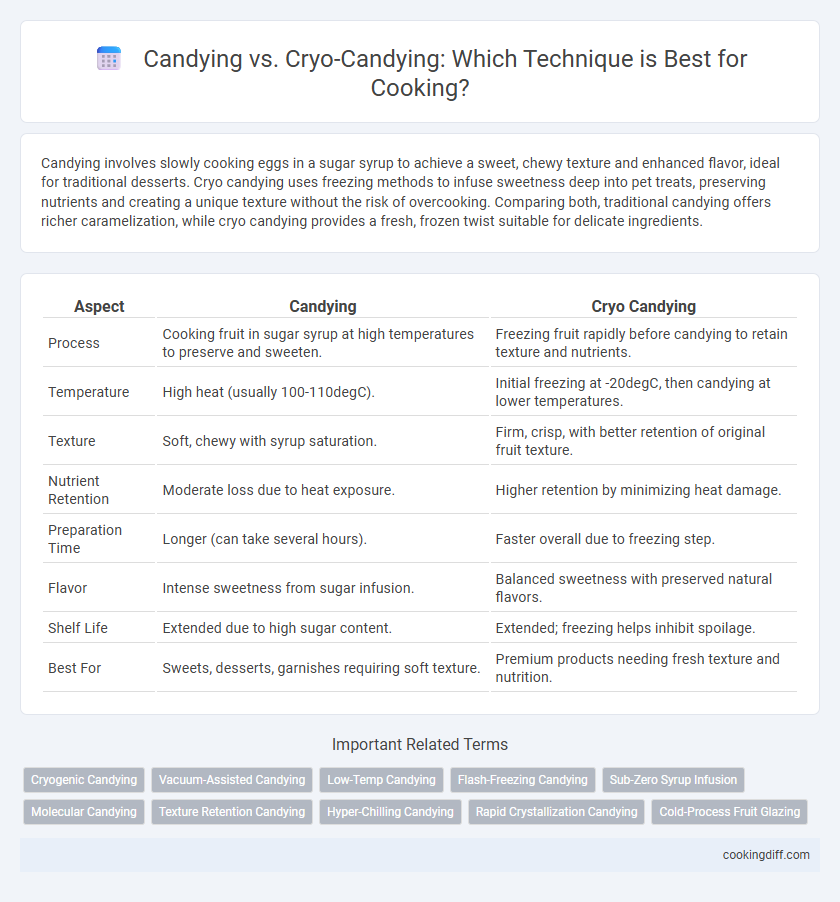 Candying vs. Cryo-Candying: Which Technique is Best for Cooking?