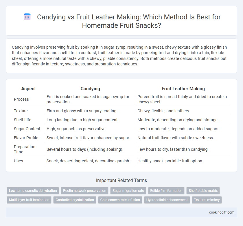 Candying vs Fruit Leather Making: Which Method Is Best for Homemade Fruit Snacks?