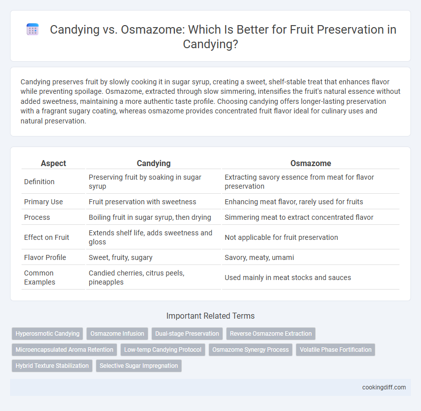 Candying vs. Osmazome: Which Is Better for Fruit Preservation in Candying?