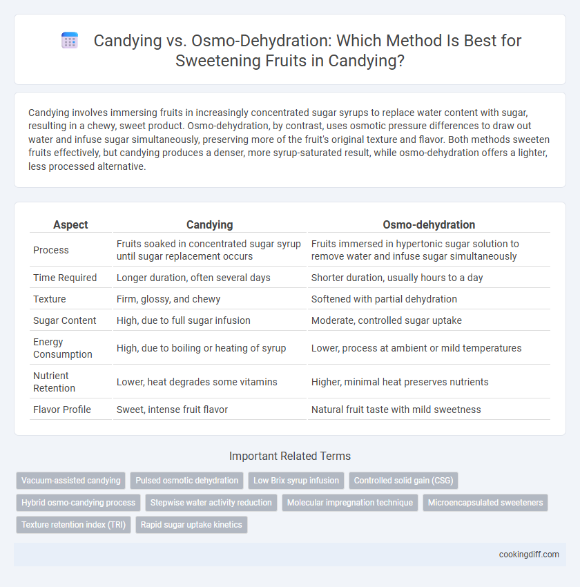 Candying vs. Osmo-Dehydration: Which Method Is Best for Sweetening Fruits in Candying?