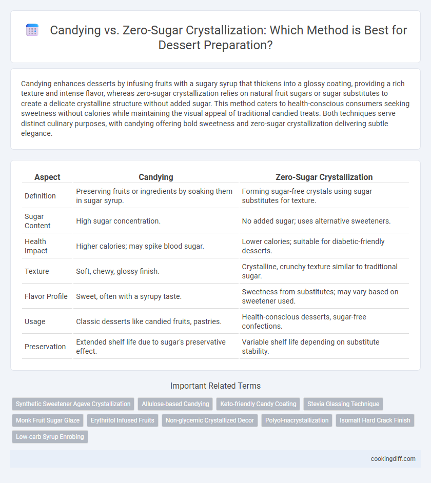 Candying vs. Zero-Sugar Crystallization: Which Method is Best for Dessert Preparation?