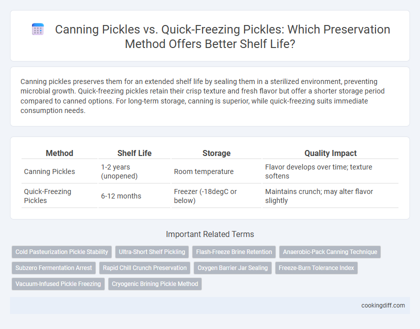 Canning Pickles vs. Quick-Freezing Pickles: Which Preservation Method Offers Better Shelf Life?