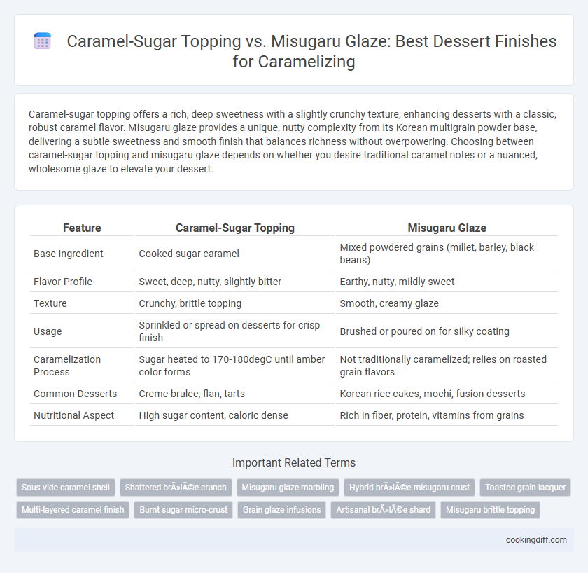 Caramel-Sugar Topping vs. Misugaru Glaze: Best Dessert Finishes for Caramelizing