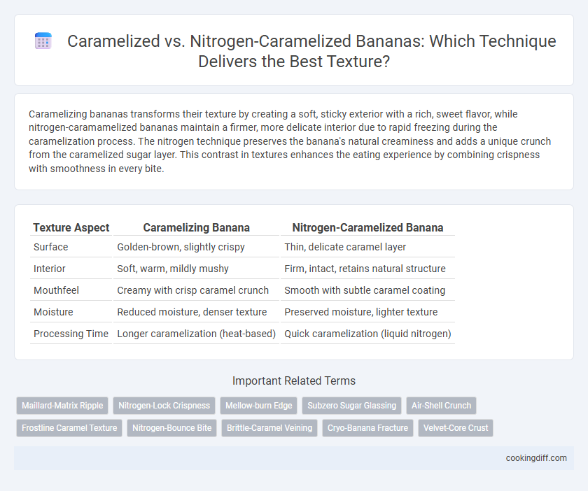 Caramelized vs. Nitrogen-Caramelized Bananas: Which Technique Delivers the Best Texture?