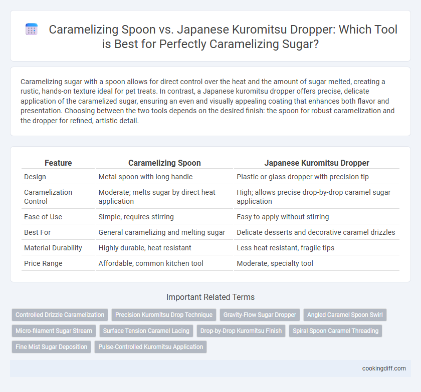 Caramelizing Spoon vs. Japanese Kuromitsu Dropper: Which Tool is Best for Perfectly Caramelizing Sugar?