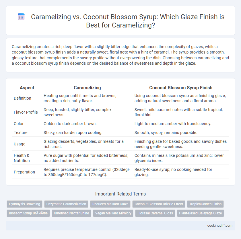 Caramelizing vs. Coconut Blossom Syrup: Which Glaze Finish is Best for Caramelizing?