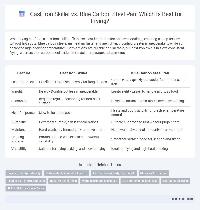 Cast Iron Skillet vs. Blue Carbon Steel Pan: Which Is Best for Frying?