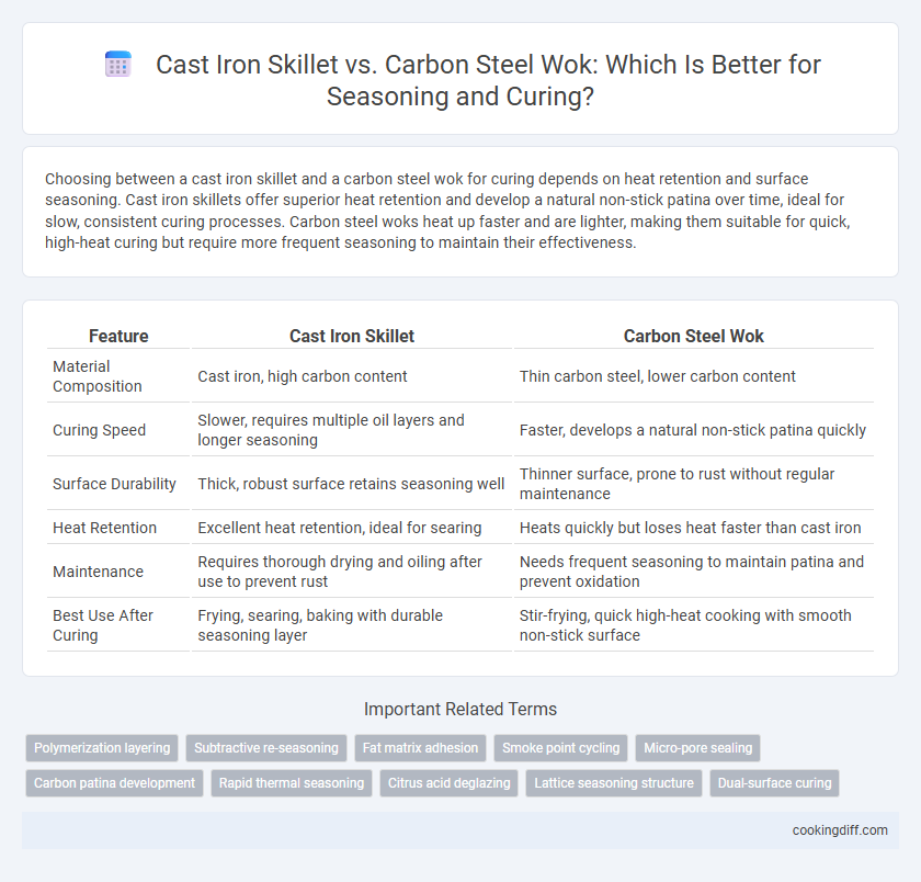 Cast Iron Skillet vs. Carbon Steel Wok: Which Is Better for Seasoning and Curing?