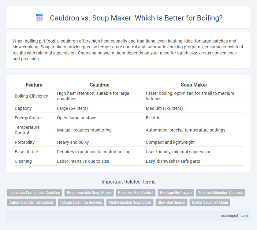 Cauldron vs. Soup Maker: Which Is Better for Boiling?