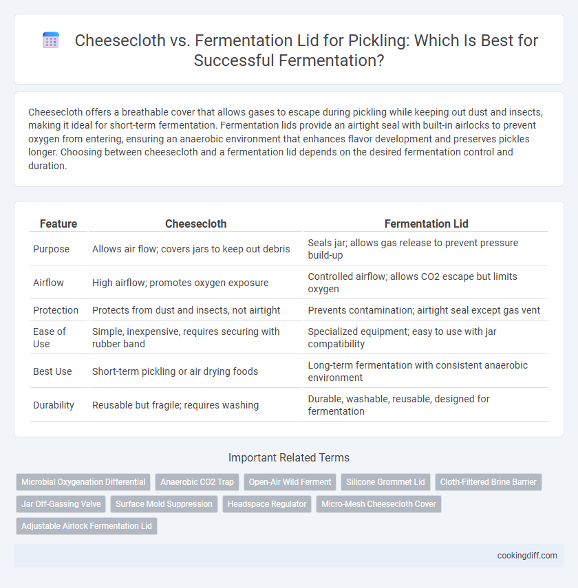 Cheesecloth vs. Fermentation Lid for Pickling: Which Is Best for Successful Fermentation?