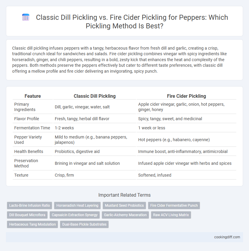 Classic Dill Pickling vs. Fire Cider Pickling for Peppers: Which Pickling Method Is Best?