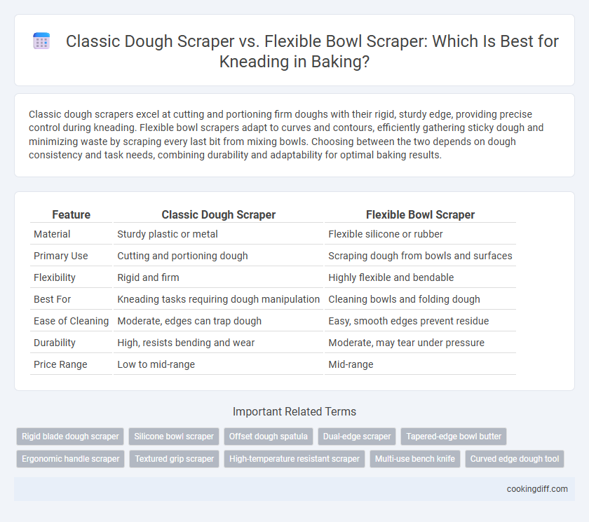 Classic Dough Scraper vs. Flexible Bowl Scraper: Which Is Best for Kneading in Baking?