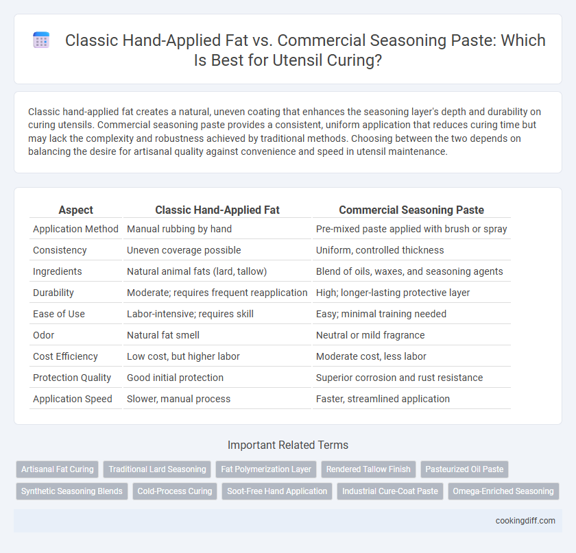 Classic Hand-Applied Fat vs. Commercial Seasoning Paste: Which Is Best for Utensil Curing?