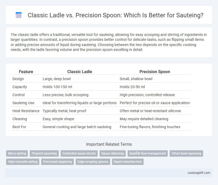 Classic Ladle vs. Precision Spoon: Which Is Better for Sauteing?
