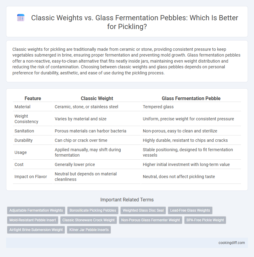 Classic Weights vs. Glass Fermentation Pebbles: Which Is Better for Pickling?