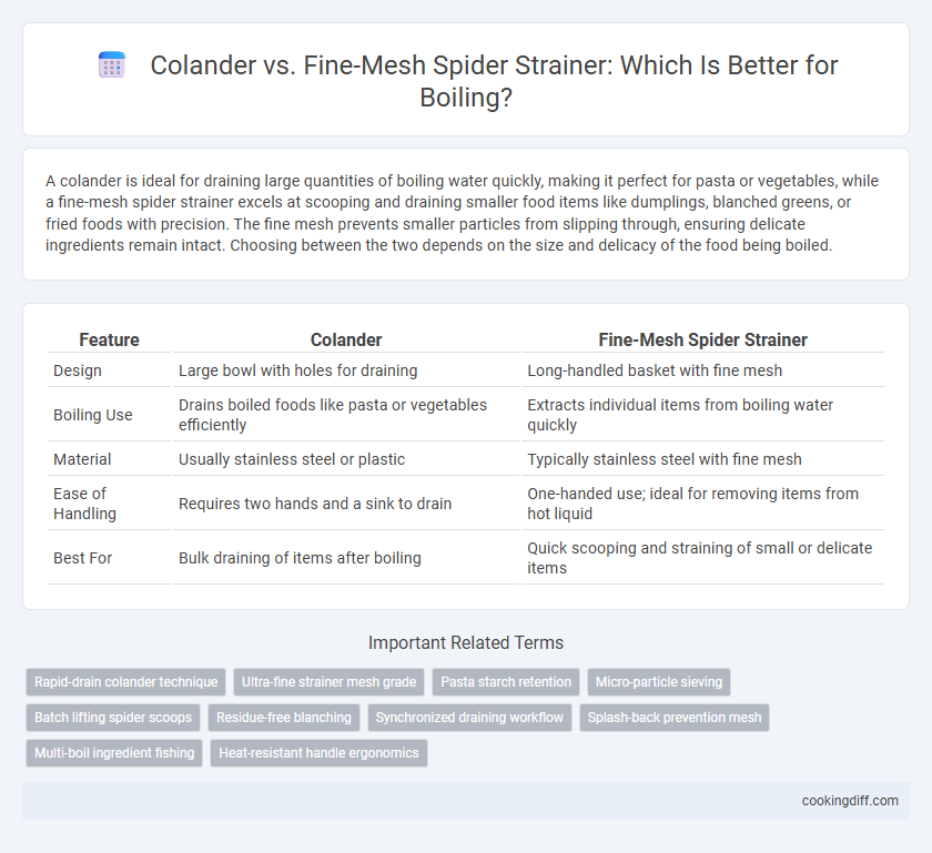 Colander vs. Fine-Mesh Spider Strainer: Which Is Better for Boiling?