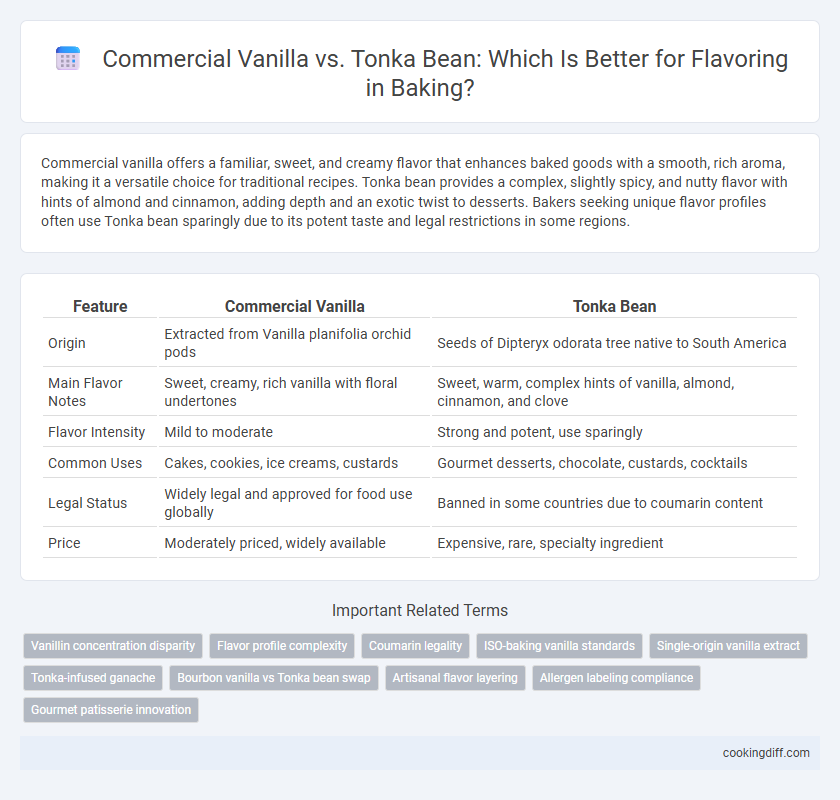 Commercial Vanilla vs. Tonka Bean: Which Is Better for Flavoring in Baking?