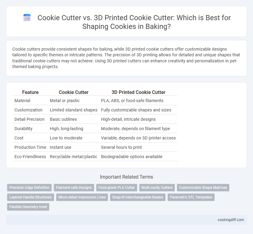 Cookie Cutter vs. 3D Printed Cookie Cutter: Which is Best for Shaping Cookies in Baking?
