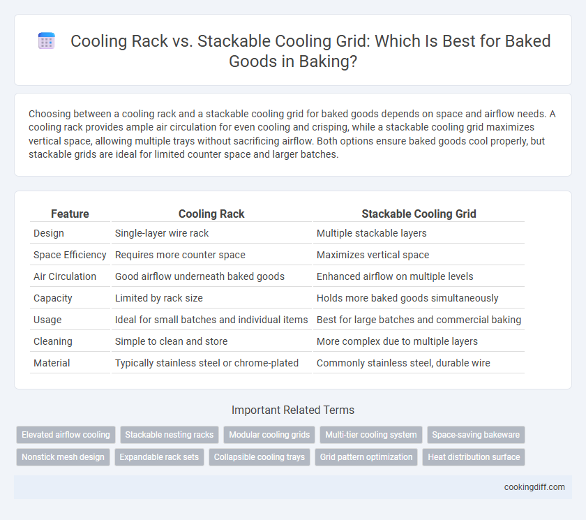 Cooling Rack vs. Stackable Cooling Grid: Which Is Best for Baked Goods in Baking?