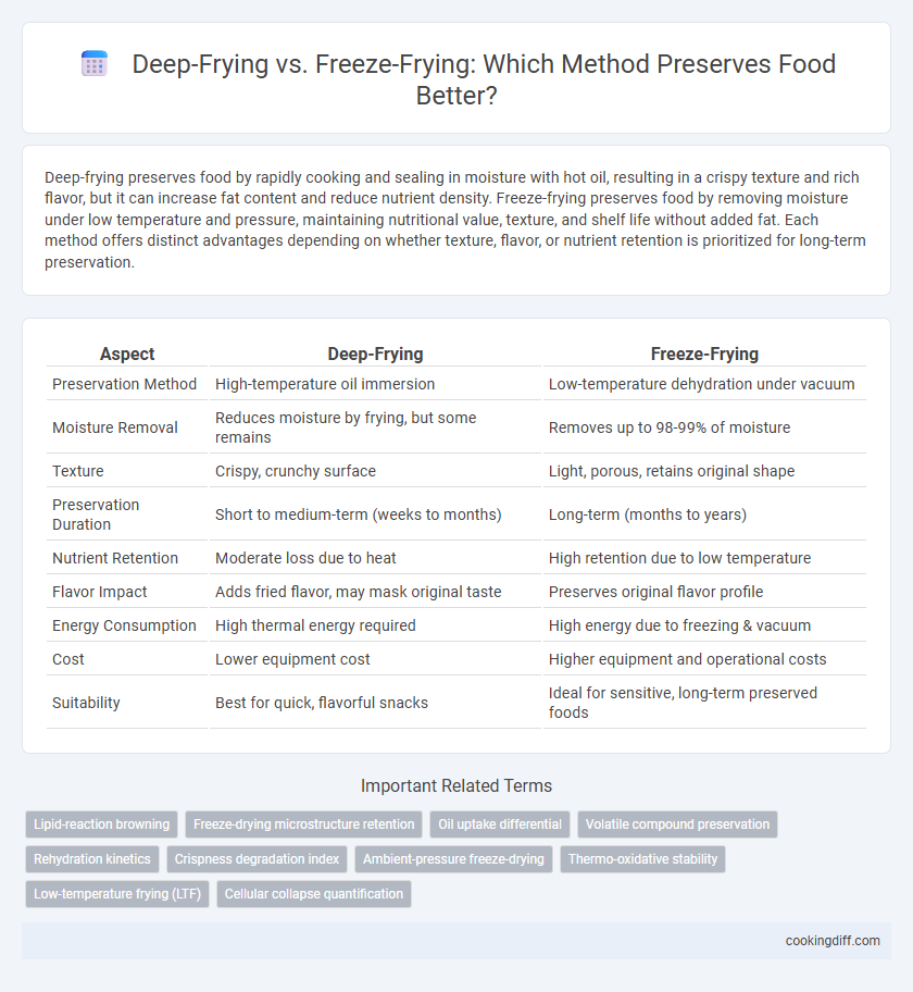 Deep-Frying vs. Freeze-Frying: Which Method Preserves Food Better?