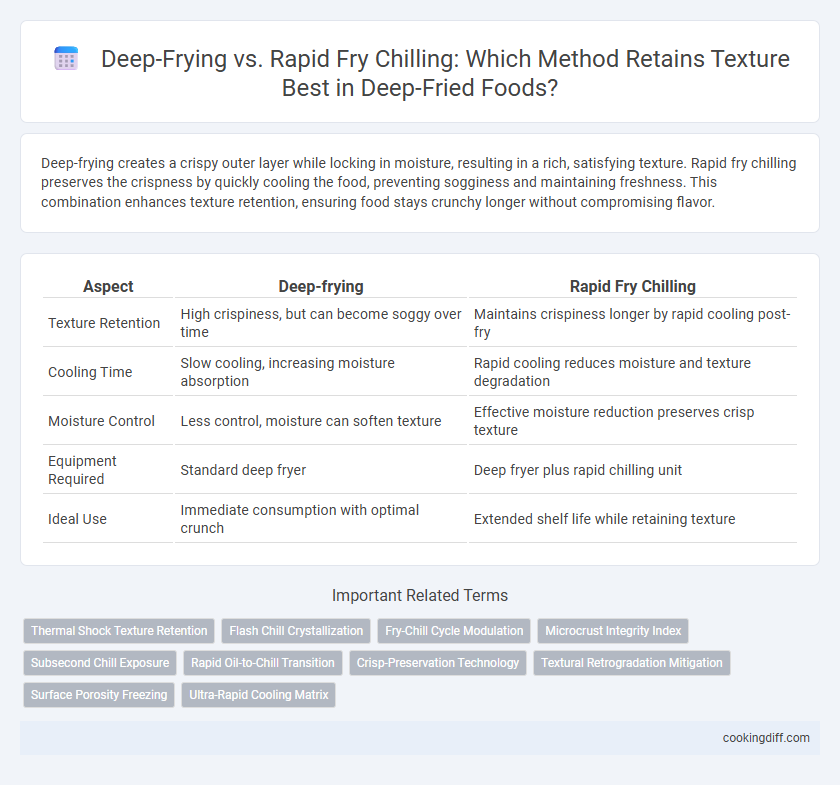 Deep-Frying vs. Rapid Fry Chilling: Which Method Retains Texture Best in Deep-Fried Foods?