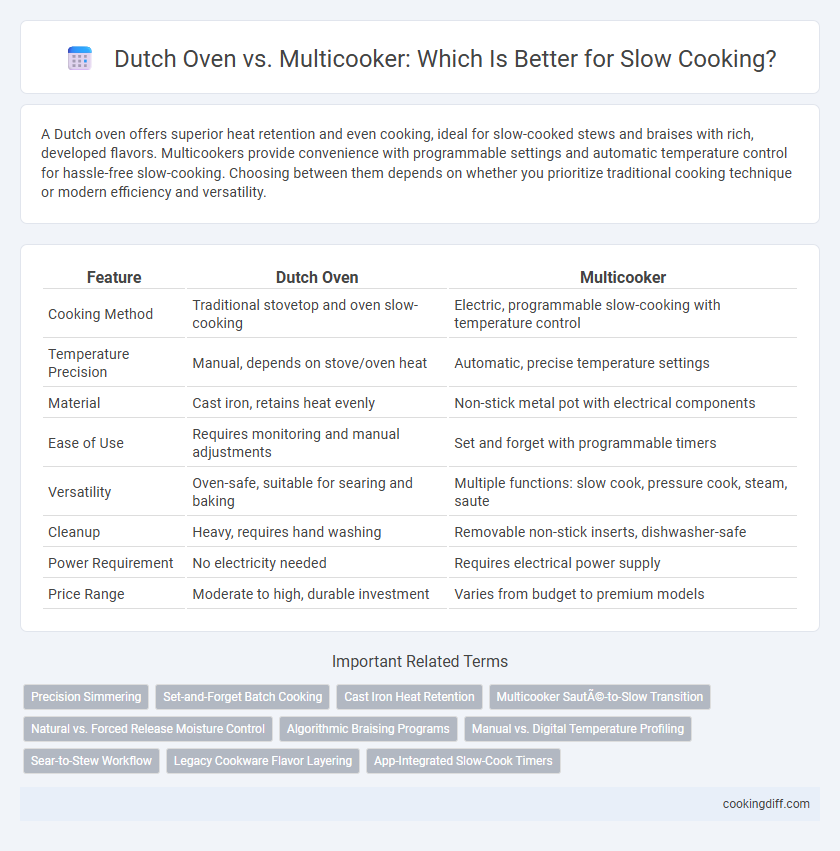 Dutch Oven vs. Multicooker: Which Is Better for Slow Cooking?