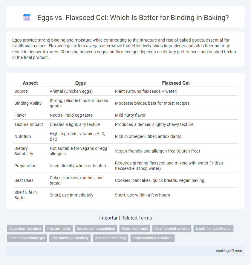 Eggs vs. Flaxseed Gel: Which Is Better for Binding in Baking?