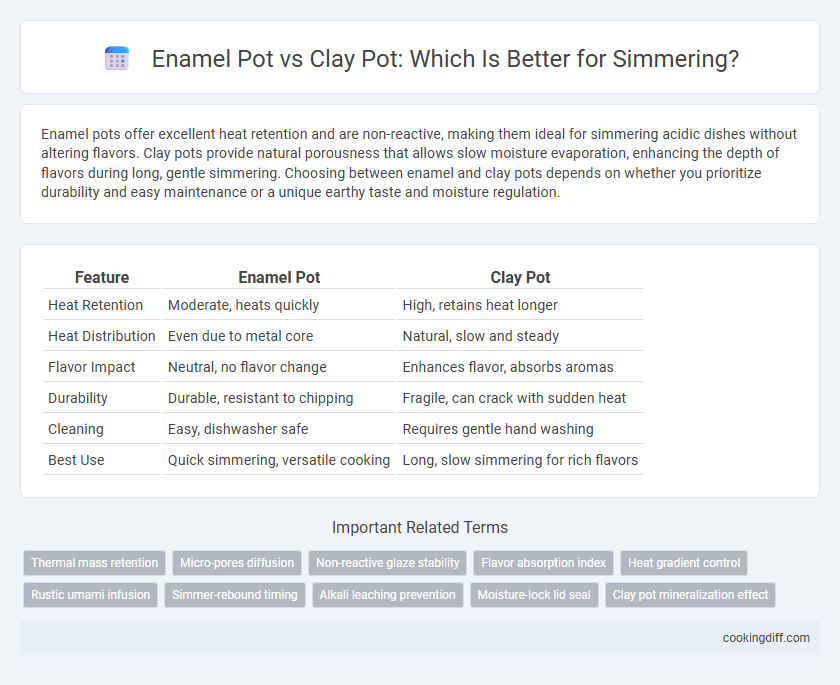 Enamel Pot vs Clay Pot: Which Is Better for Simmering?
