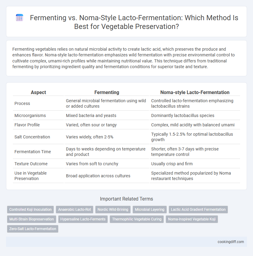 Fermenting vs. Noma-Style Lacto-Fermentation: Which Method Is Best for Vegetable Preservation?