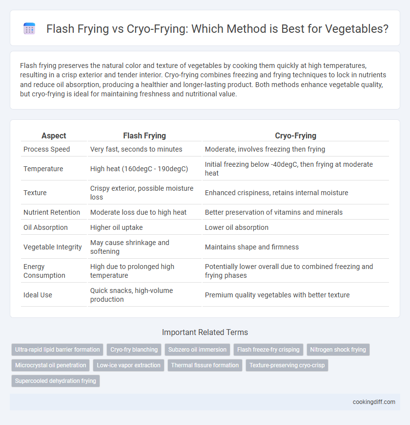 Flash Frying vs Cryo-Frying: Which Method is Best for Vegetables?