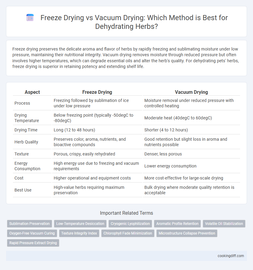 Freeze Drying vs Vacuum Drying: Which Method is Best for Dehydrating Herbs?