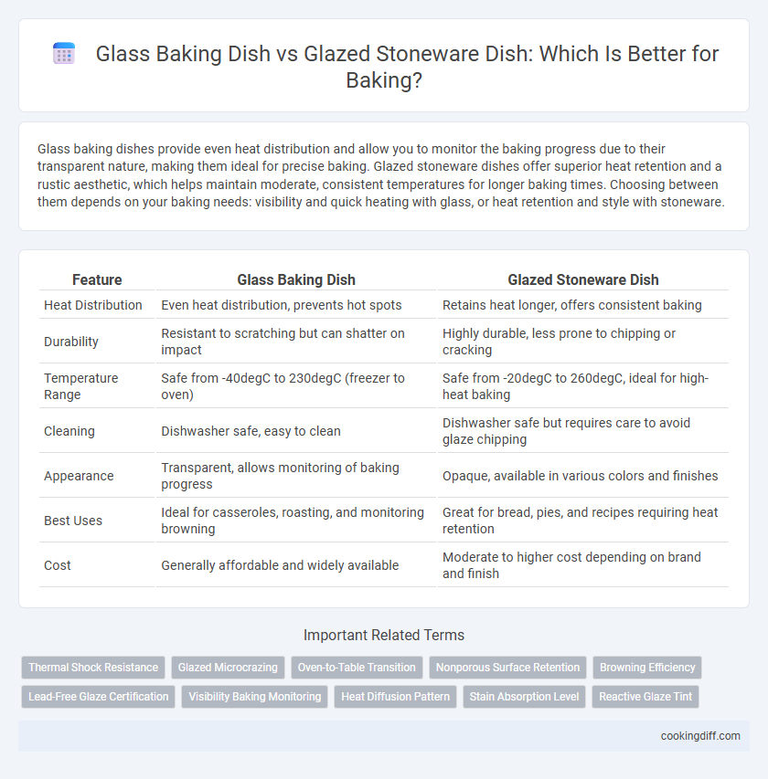 Glass Baking Dish vs Glazed Stoneware Dish: Which Is Better for Baking?