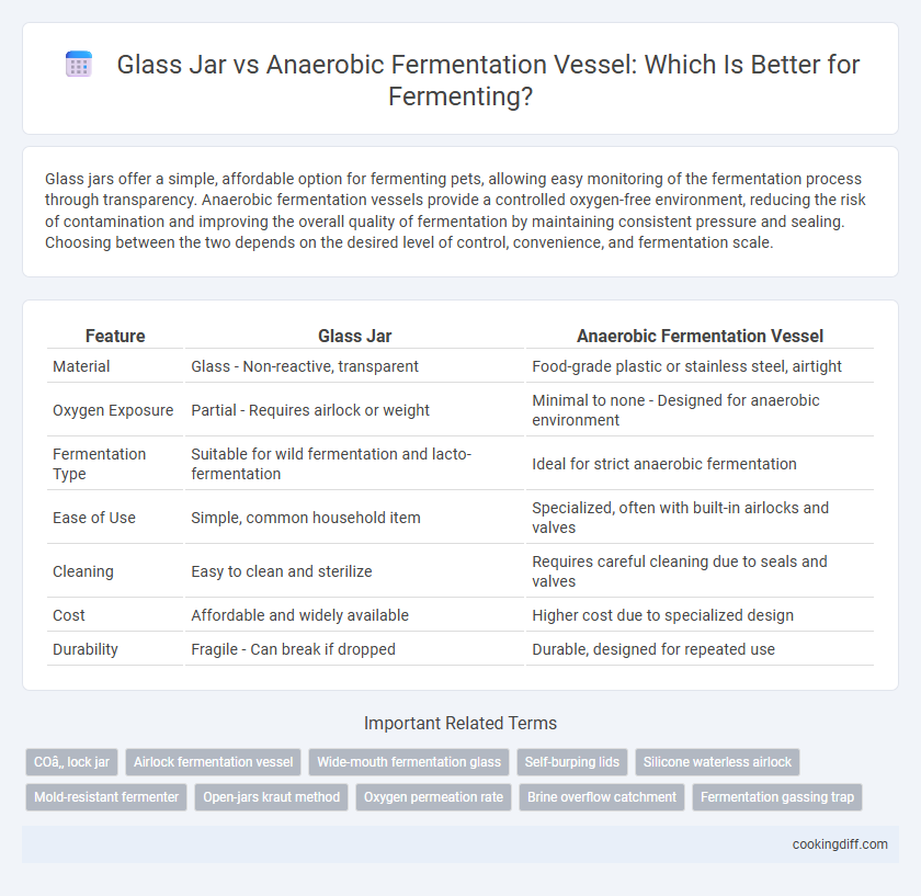 Glass Jar vs Anaerobic Fermentation Vessel: Which Is Better for Fermenting?