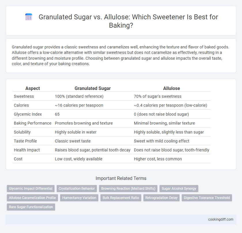 Granulated Sugar vs. Allulose: Which Sweetener Is Best for Baking?