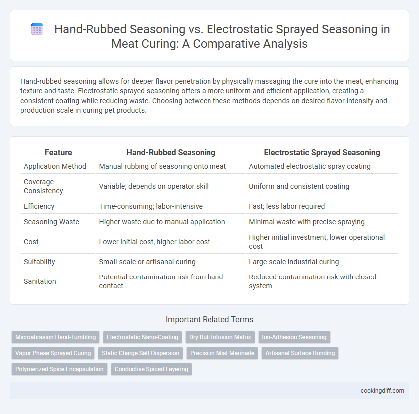Hand-Rubbed Seasoning vs. Electrostatic Sprayed Seasoning in Meat Curing: A Comparative Analysis