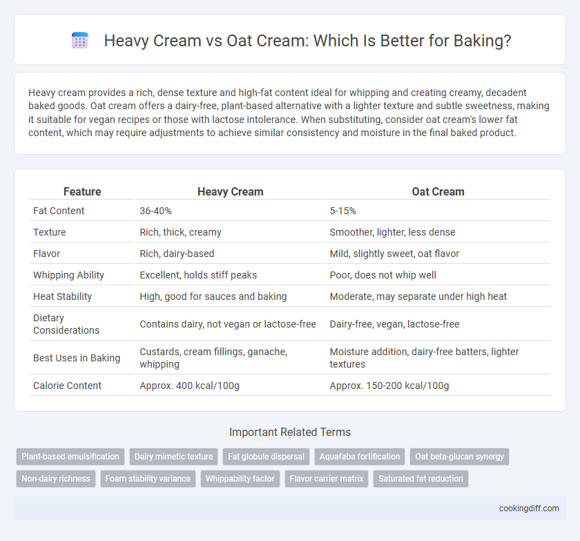 Heavy Cream vs Oat Cream: Which Is Better for Baking?