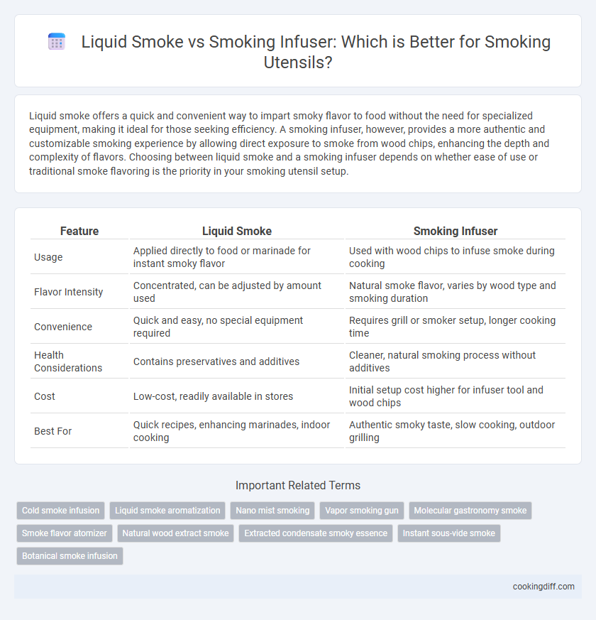 Liquid Smoke vs Smoking Infuser: Which is Better for Smoking Utensils?