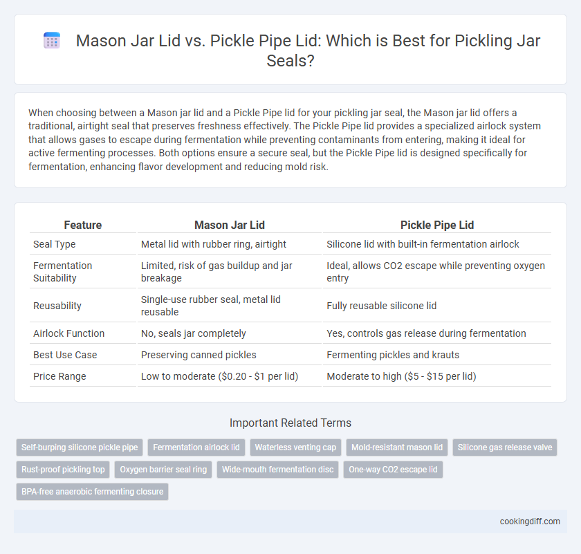 Mason Jar Lid vs. Pickle Pipe Lid: Which is Best for Pickling Jar Seals?