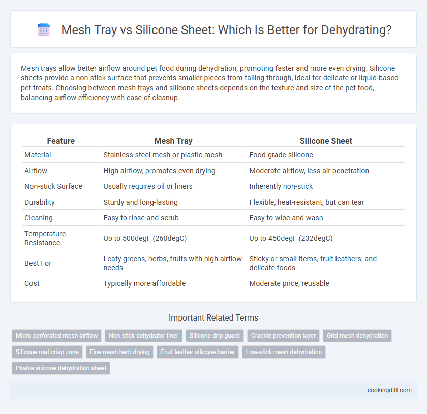 Mesh Tray vs Silicone Sheet: Which Is Better for Dehydrating?